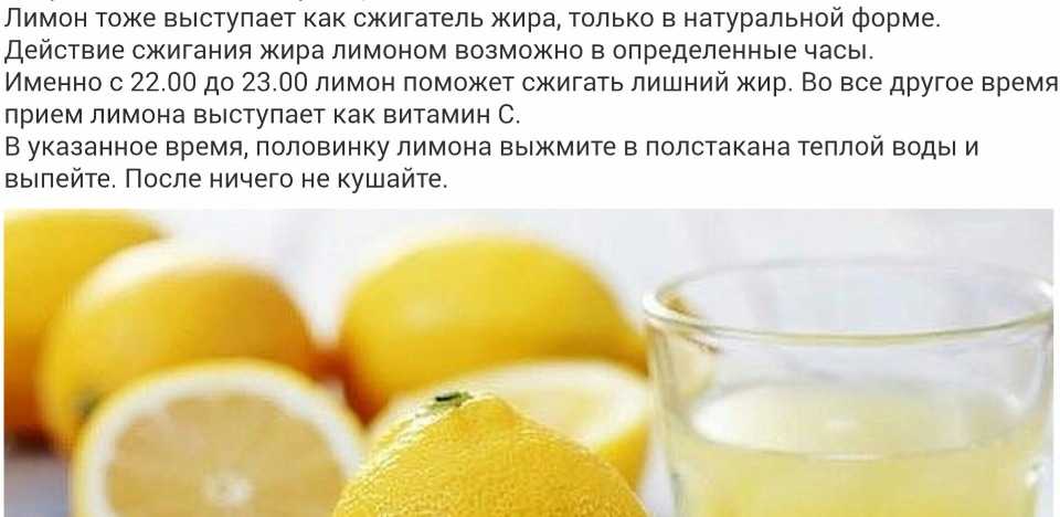 Вода с лимоном для похудения: рецепты, отзывы