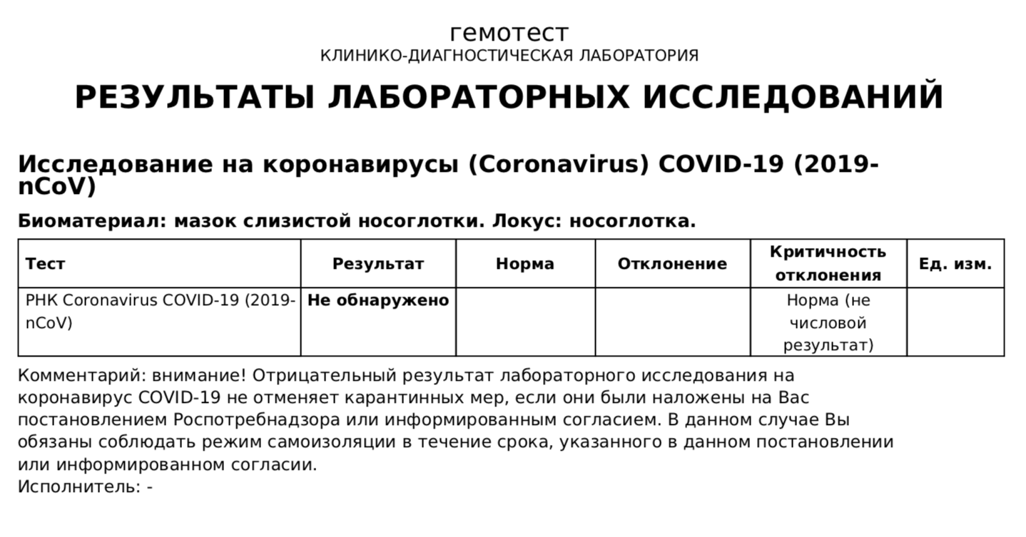 Где и как сделать тест на коронавирус