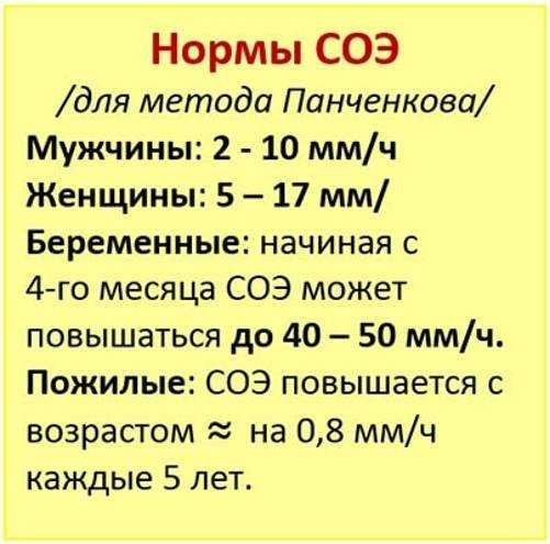 Норма соэ в крови у женщин, мужчин, детей. соэ выше нормы - что это значит? - medside.ru