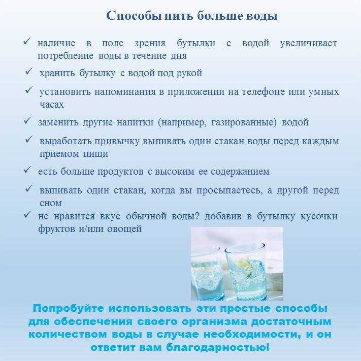 Питьевой режим для похудения