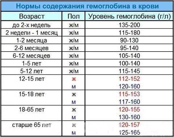 Гемоглобин в крови: норма содержания и причины отклонений