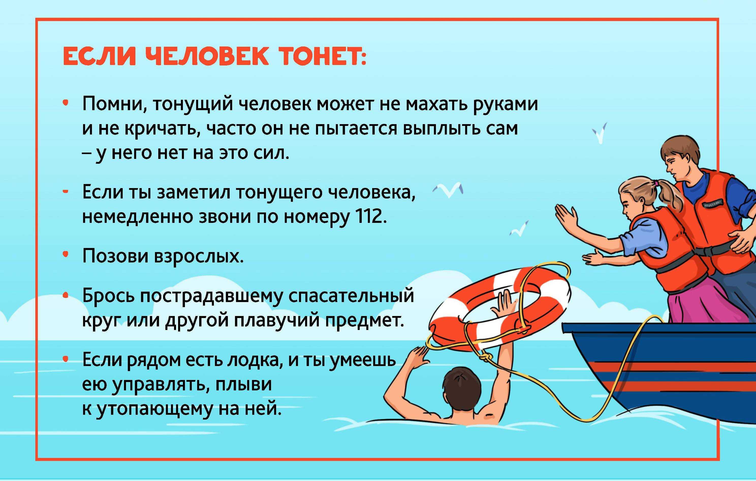 Правила поведения на воде и оказания первой помощи пострадавшим