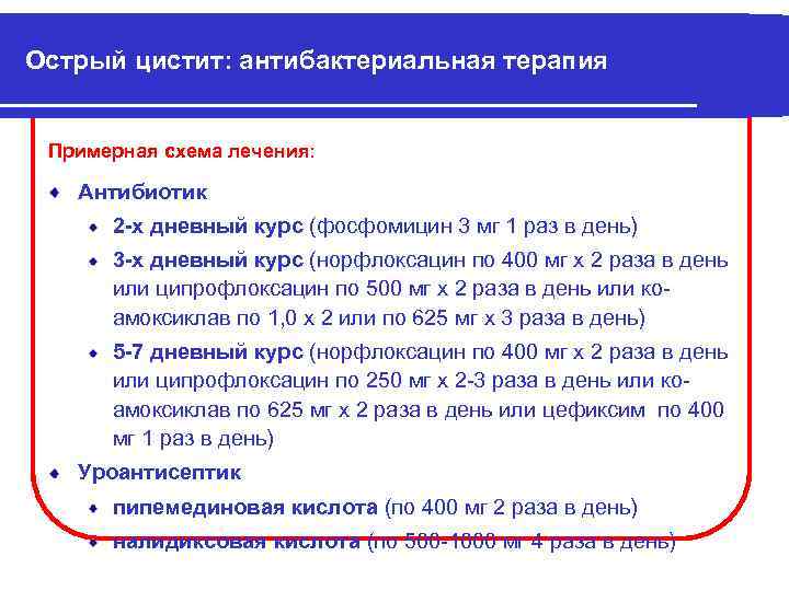 Цистит у женщин быстрое лечение препаратами - самый лучший способ