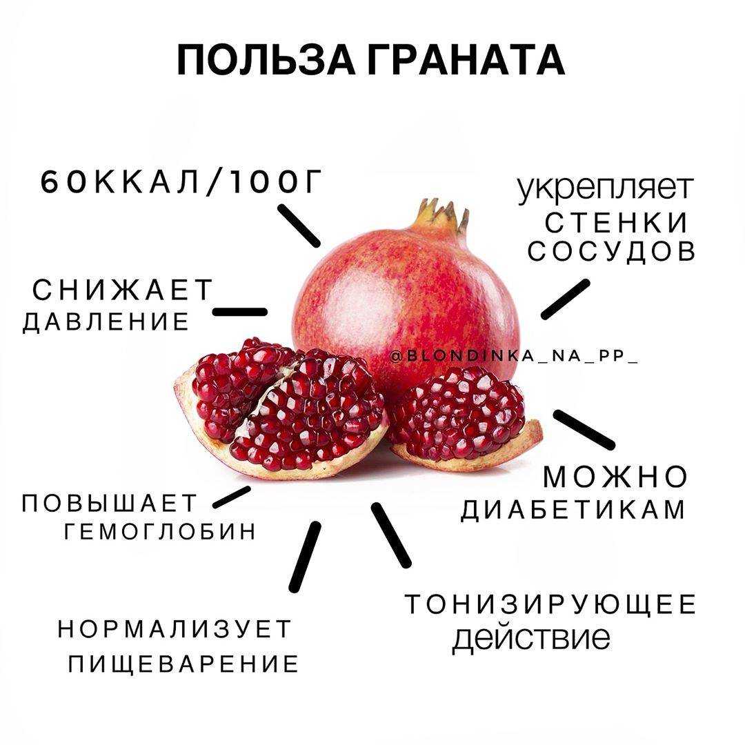 Чем полезен гранат и его косточки, вредные свойства фрукта и противопоказания