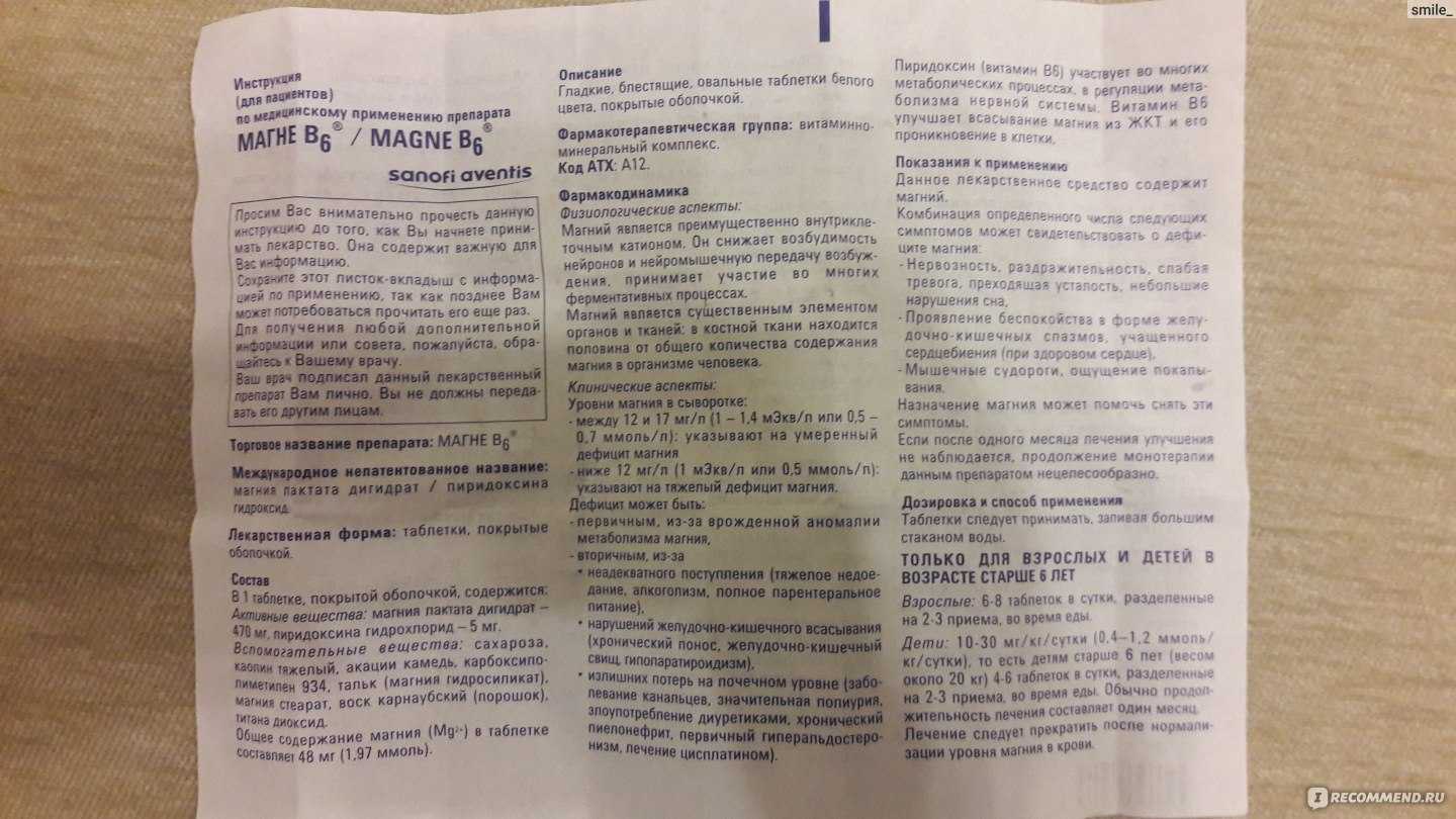 Магнелис в6