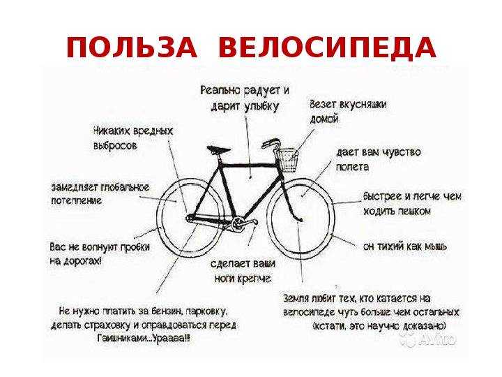 У каждого велосипеда по 2 колеса. Польза велосипеда. Чем полезна езда на велосипеде. Чем полезно ездить на велосипеде. Презентация мой друг велосипед.
