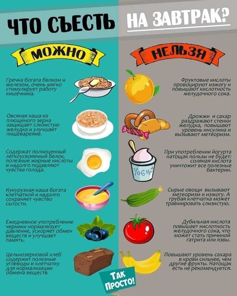Какие продукты в какое время дня нужно употреблять