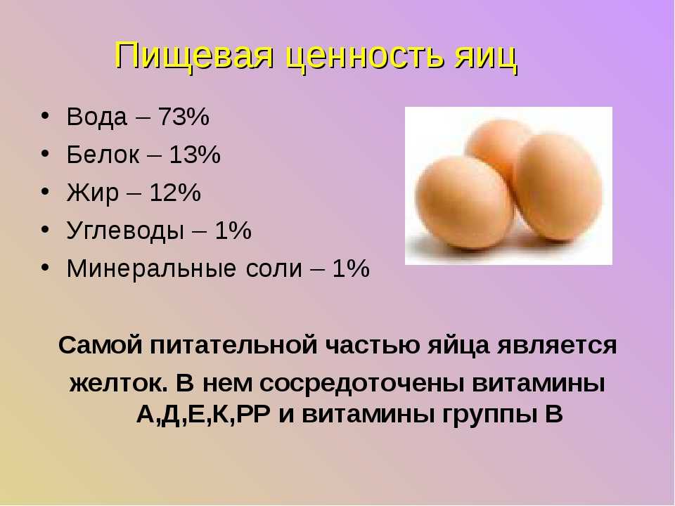Сколько белка в яйце