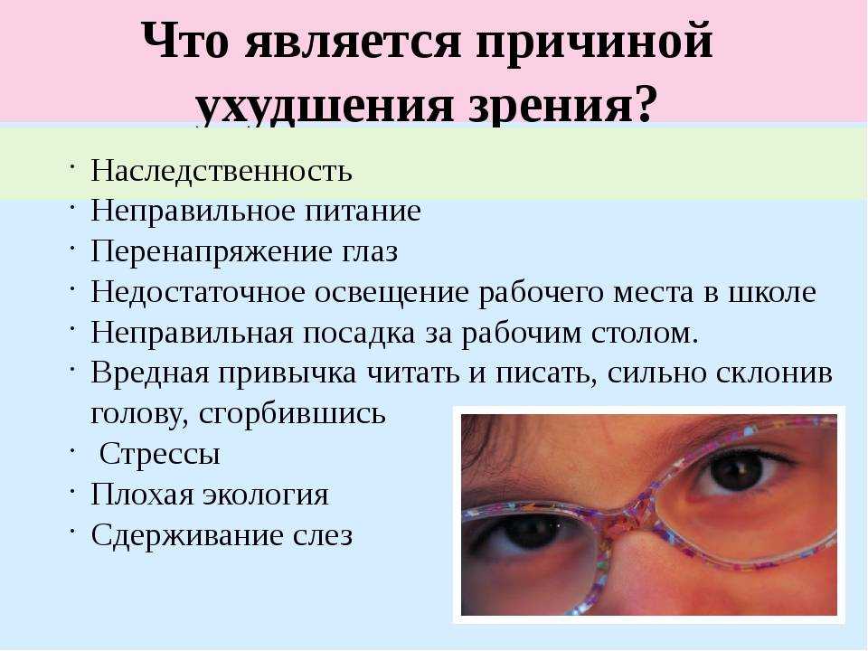 Ухудшение зрения: основные причины