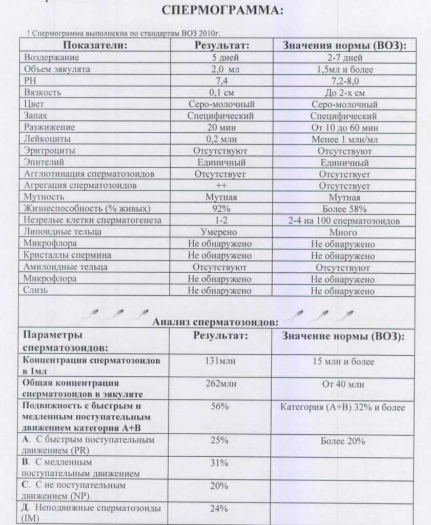 Биохимический анализ спермы
